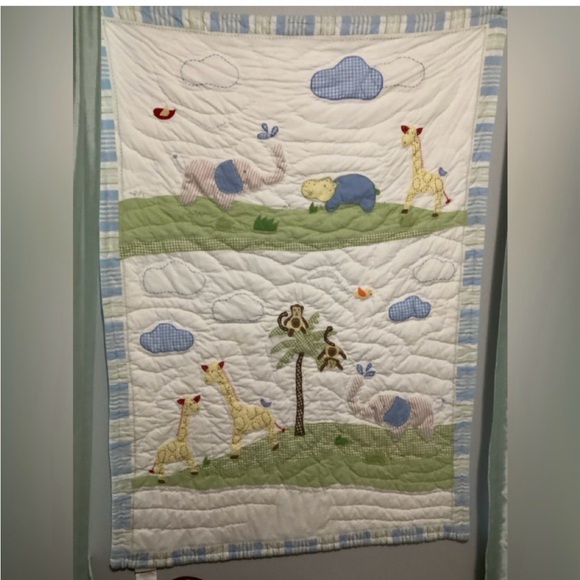 Pottery Barn Kids Other - Pottery Barn Kids Baby/Toddler Crib Jungle Quilt